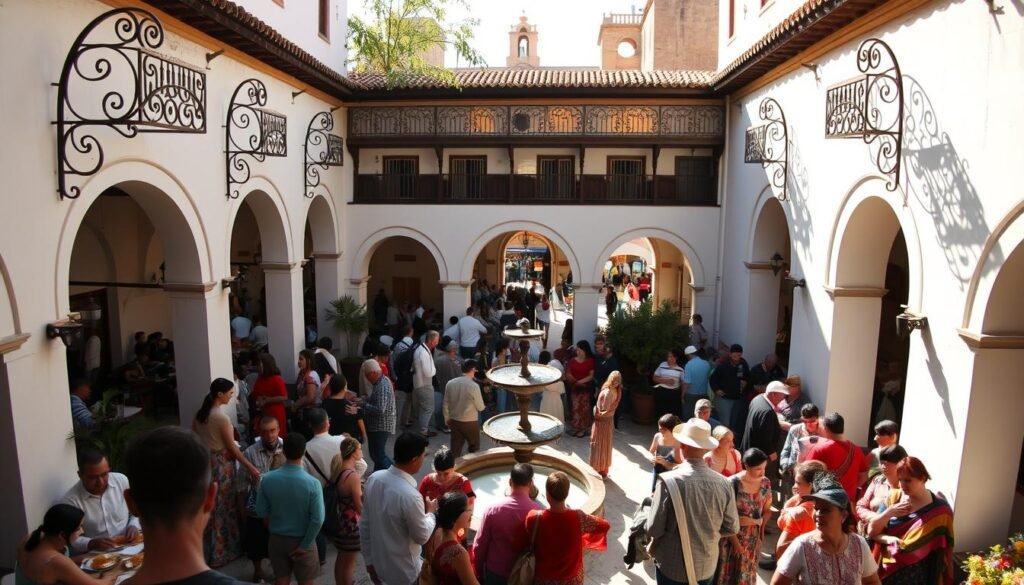 Cordoba patio crowds