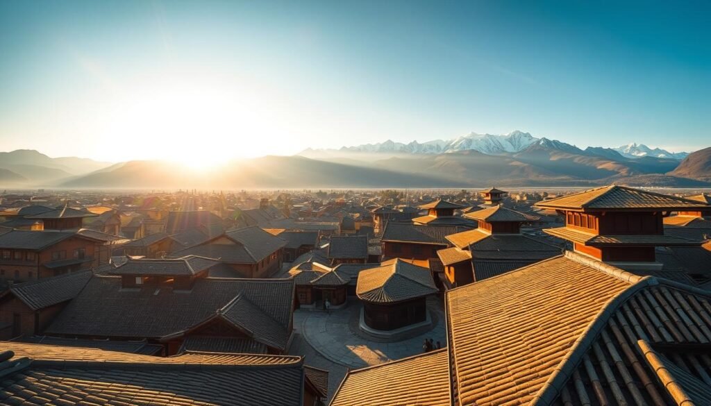 Lijiang Old Town rooftop views