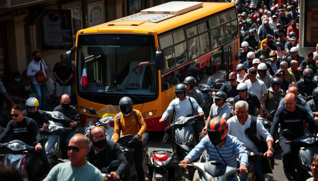 Naples public transport safety