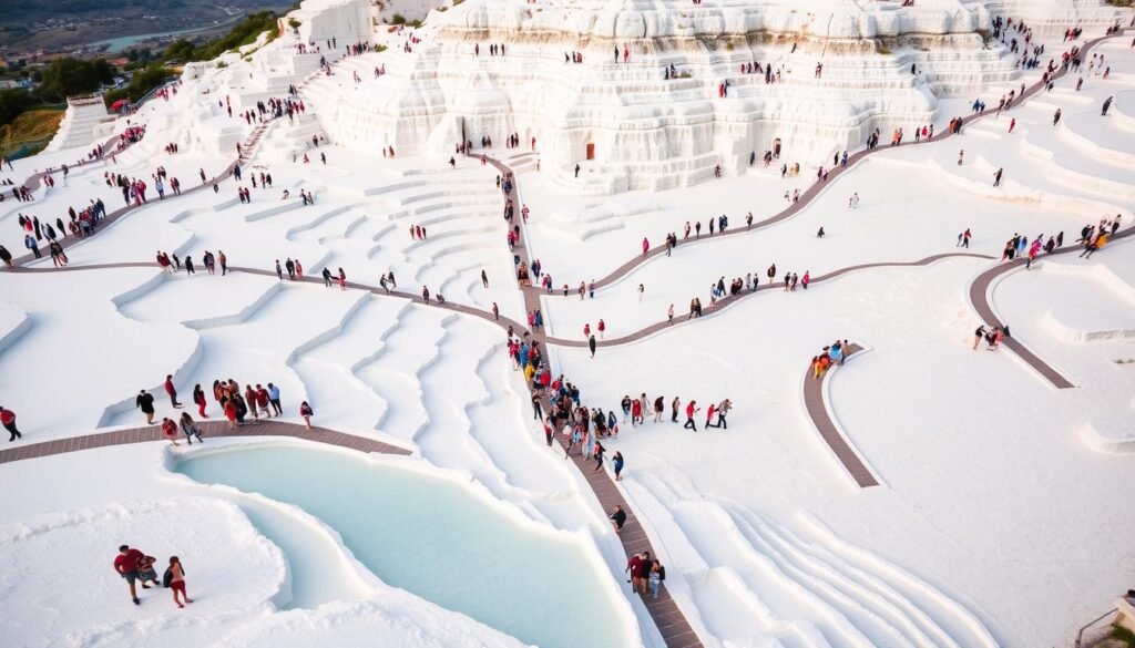 Pamukkale crowds management