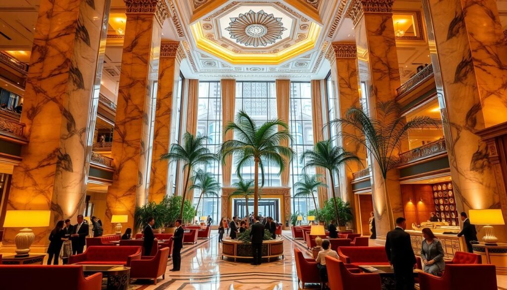 Sanya hotel lobby
