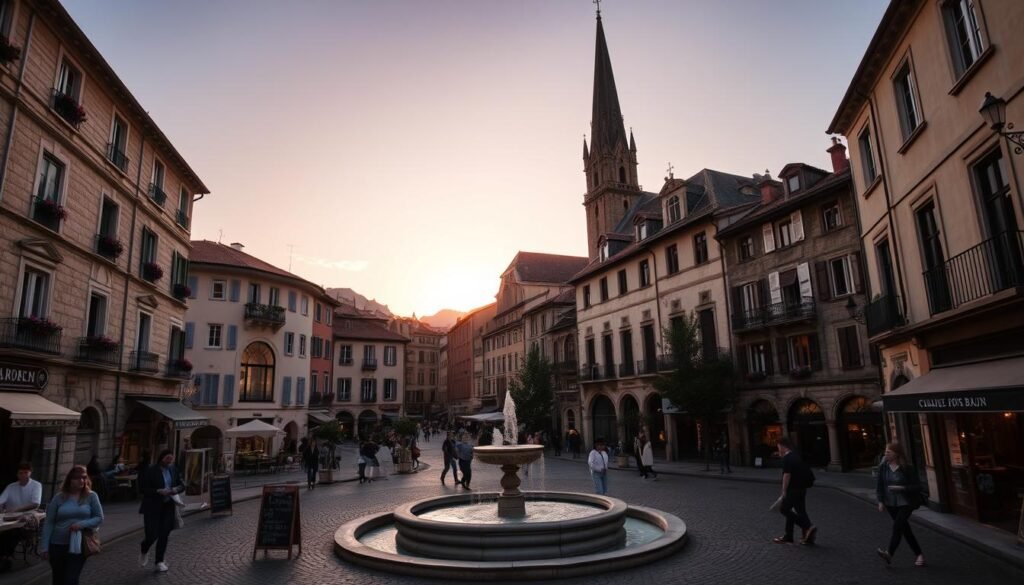 old town in Grenoble