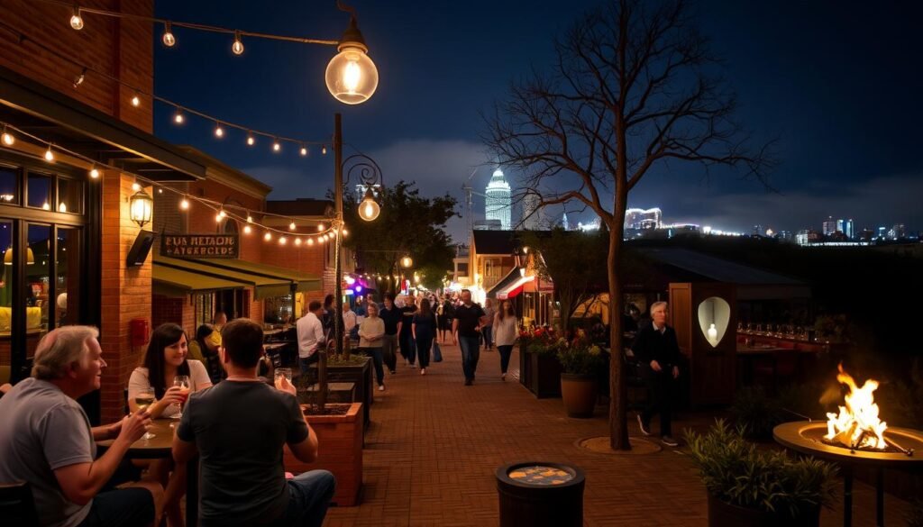 rainey street austin relaxed night out